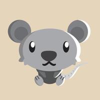 Mice with detailed illustration of light and shadow vector