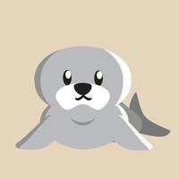 Seal with detailed illustration of light and shadow vector
