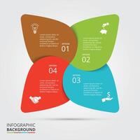 infografía resumen diagrama con 7 7 opciones, partes, pasos o procesos. vector