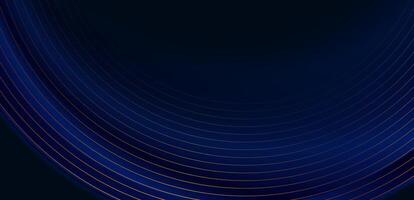 Luxury golden shiny lines and black smooth waves abstract background vector