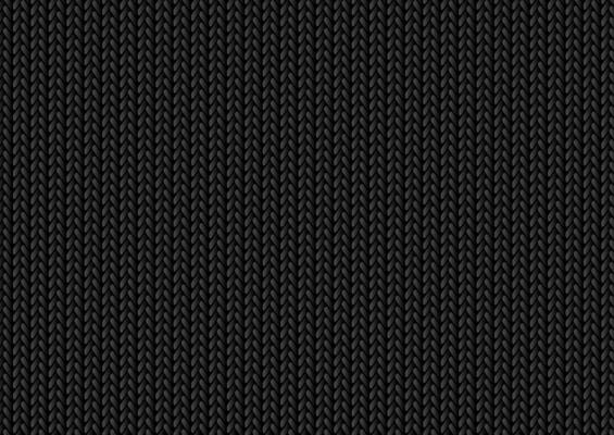 Black abstract knitted texture background