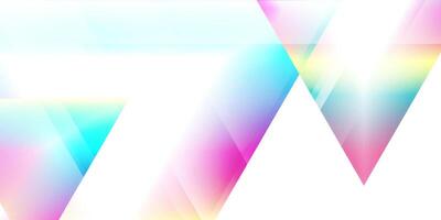 Holographic triangles geometric abstract tech background vector