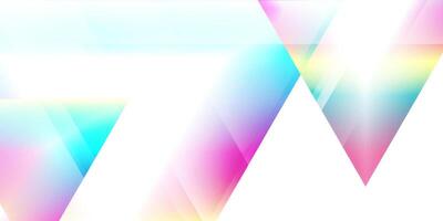 Holographic triangles geometric abstract tech background vector