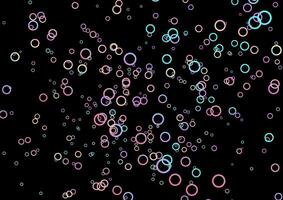 Holographic rings geometric abstract tech background vector