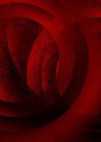 Dark red abstract grunge background with circles vector