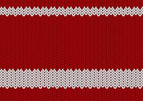 Red and white abstract knitted texture background vector