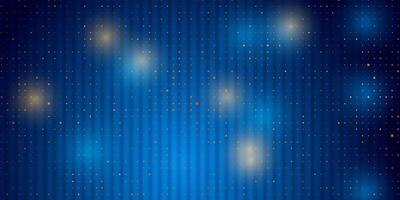 Blue abstract shiny background with small golden dots vector