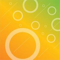 Trendy geometric abstract summer background. Dynamic shapes composition. summer background with yellow and orange circles and flowers vector