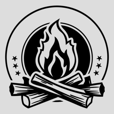 Campfire Black And White Vector Art, Icons, and Graphics for Free Download