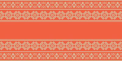 Elegant Textile Border with Floral Motif.Vintage Textile Border for Classic Designs.Colorful Textile Border with Geometric Patterns vector
