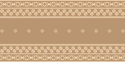 Elegant Textile Border with Floral Motif.Vintage Textile Border for Classic Designs.Colorful Textile Border with Geometric Patterns vector
