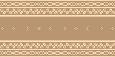 Elegant Textile Border with Floral Motif.Vintage Textile Border for Classic Designs.Colorful Textile Border with Geometric Patterns vector