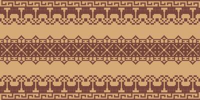 Elegant Textile Border with Floral Motif.Vintage Textile Border for Classic Designs.Colorful Textile Border with Geometric Patterns vector