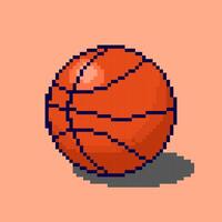 Pixel art style Basketball design vector