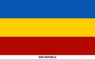 Flag of DON REPUBLIC, DON REPUBLIC national flag vector