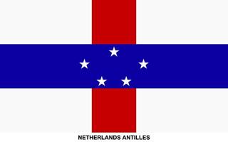 Flag of NETHERLANDS ANTILLES, NETHERLANDS ANTILLES national flag vector