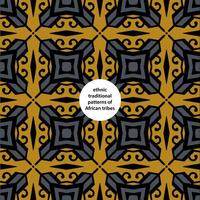 Ethnic traditional patterns of African tribes seamless pattern vector