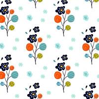 Magical Flower Garden Gift Box Pattern vector