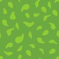 Seamless pattern Green leaves background Spring blossom Simple ornament template banner poster textile fabric vector