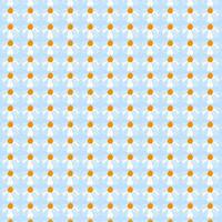 Spring background meadow daisies blue seamless Summer pattern Blooming wildflower ditsy wrapping fabric wallpaper textile mosaic vector