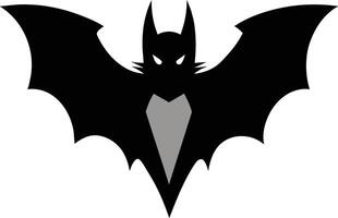 Elegant Bat Silhouette High Quality for Creative Projects vector