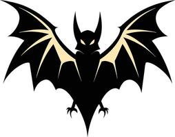 Elegant Bat Silhouette High Quality for Creative Projects vector