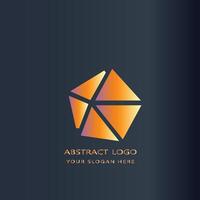 abstract logo design gradient color vector