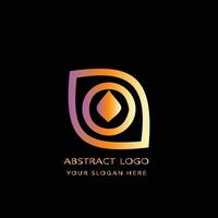 abstract logo design gradient color vector