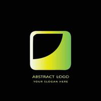 abstract logo design gradient color vector
