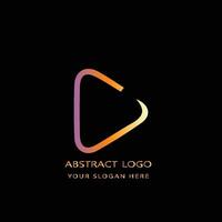 abstract logo design gradient color vector