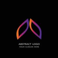 abstract logo design gradient color vector