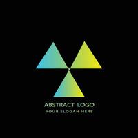 abstract logo design gradient color vector