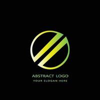 abstract logo design gradient color vector