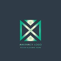 abstract logo design gradient color vector