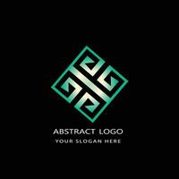 abstract logo design gradient color vector