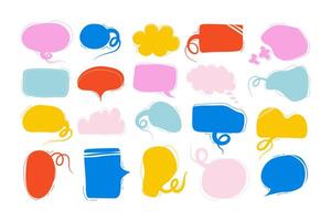 Set of speech bubbles vector