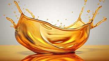 Capturing the Essence in a Liquid Drop of Oil. photo