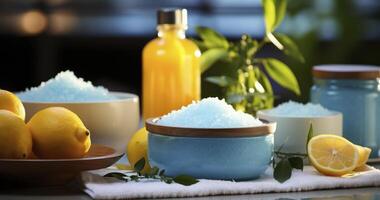 A Sensory Retreat with Aromatic and Salt Scrub Indulgences for a Revitalizing Spa Day photo