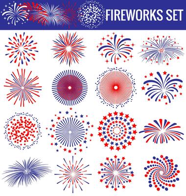Beautiful Fireworks for Independence Day USA