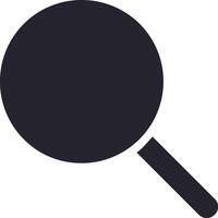 Fill search magnifying glass icon. Discovery, research, searching, analysis concept. 2d Flat icon for detective and search engine. Cartoon minimal style. vector