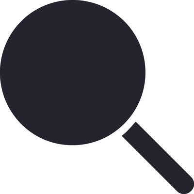 Fill search magnifying glass icon. Discovery, research, searching, analysis concept. 2d Flat icon for detective and search engine. Cartoon minimal style.