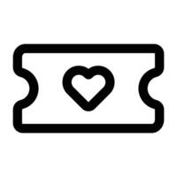 Simple Ticket icon. The icon can be used for websites, print templates, presentation templates, illustrations, etc vector