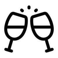 Simple Cheers icon. The icon can be used for websites, print templates, presentation templates, illustrations, etc vector