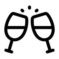 Simple Cheers icon. The icon can be used for websites, print templates, presentation templates, illustrations, etc vector