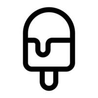 Simple Ice Cream icon. The icon can be used for websites, print templates, presentation templates, illustrations, etc vector