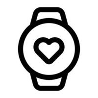 Simple Smartwatch icon. The icon can be used for websites, print templates, presentation templates, illustrations, etc vector