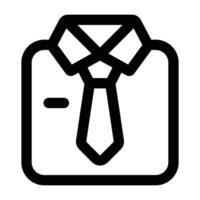 sencillo traje icono. el icono lata ser usado para sitios web, impresión plantillas, presentación plantillas, ilustraciones, etc vector