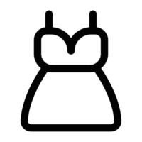 Simple Dress icon. The icon can be used for websites, print templates, presentation templates, illustrations, etc vector