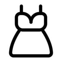 Simple Dress icon. The icon can be used for websites, print templates, presentation templates, illustrations, etc vector