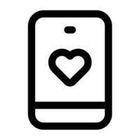 Simple Dating App icon. The icon can be used for websites, print templates, presentation templates, illustrations, etc vector